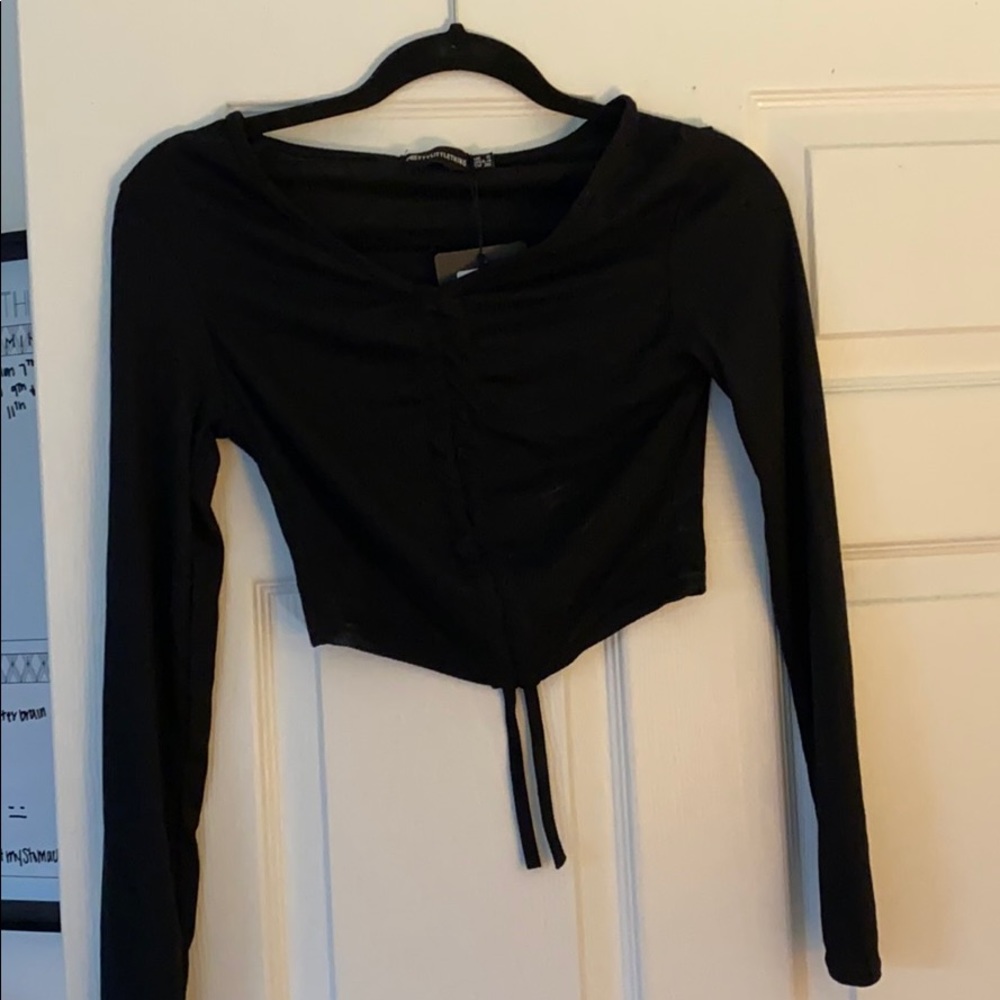 prettylittlething ruched top